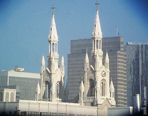 Church and Skyscrapers