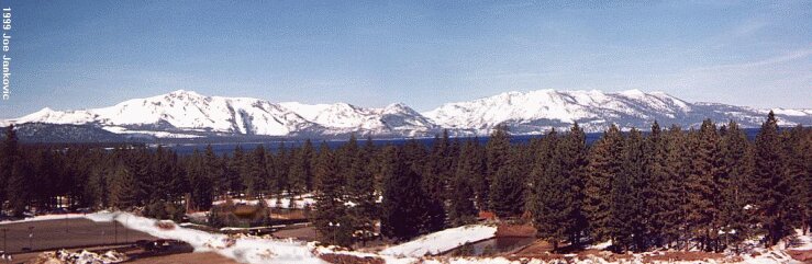 Panoramic View of Lake Tahoe